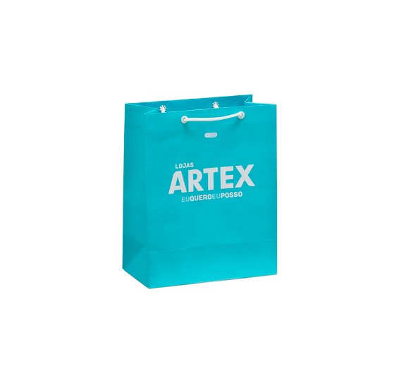 Sacolas de papel offset personalizadas com impressão de alta qualidade e cores vibrantes, ideais para marcas que buscam detalhes precisos
