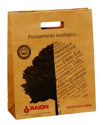 Ciclo de sustentabilidade das sacolas kraft da Gazoni Embalagens mostrando o processo de reciclagem e biodegradação natural